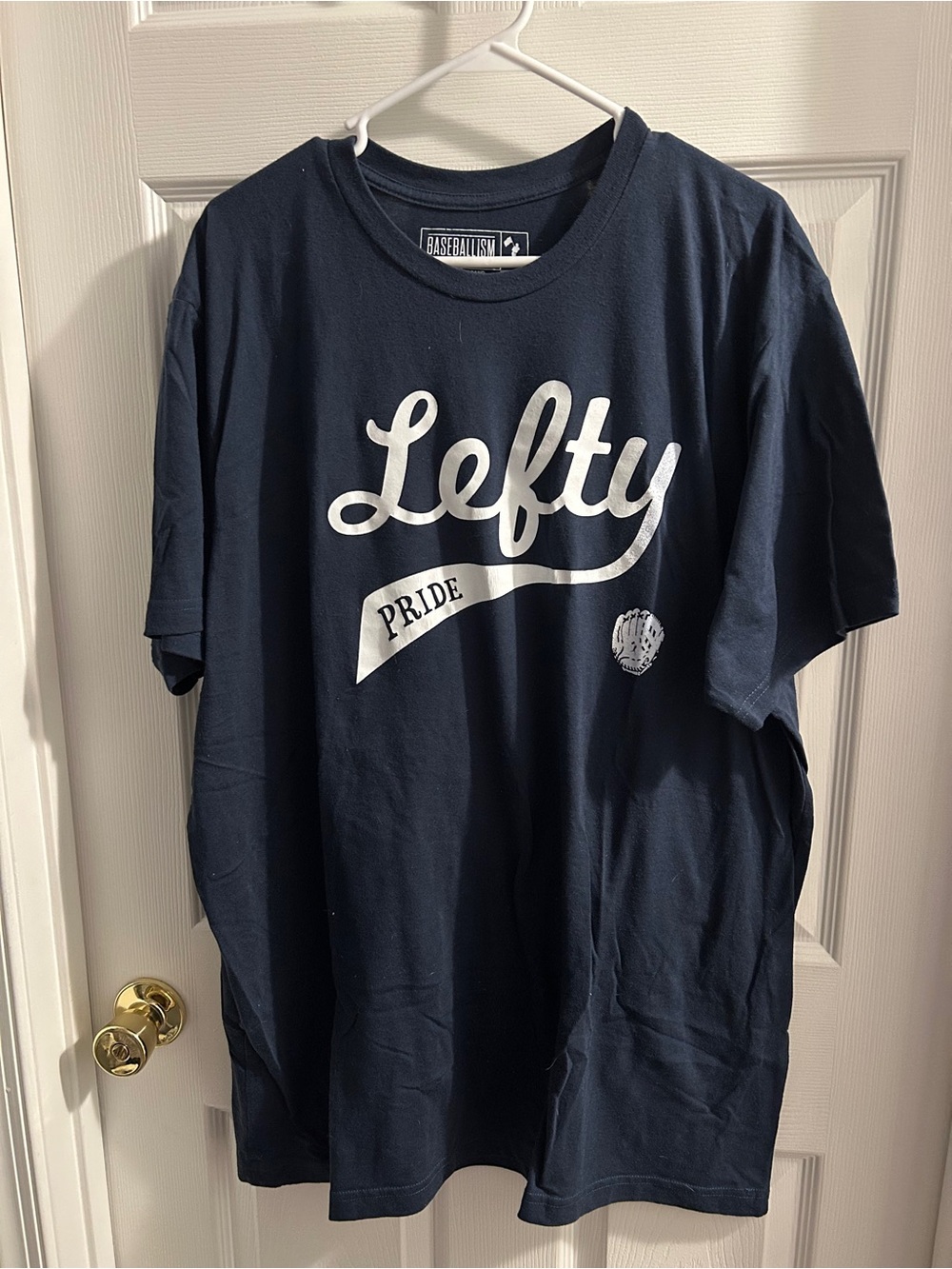 Baseballism Lefty Pride Short Sleeve T-Shirt